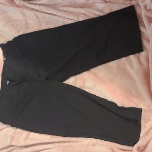 VSX SPORT  Size L cropped medium rise form fitting workout pants BLACK